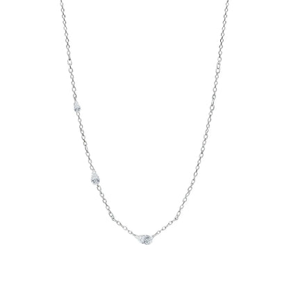 TBCYD 9ct Pear Cut Waterdrop Moissanite Necklace for Women S925 Silver Tilt Waterdrop Pendant Diamond Fashion Party Jewelry