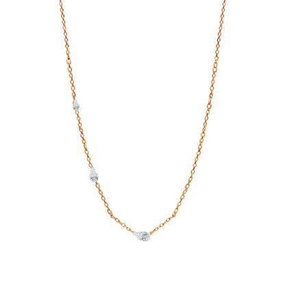 TBCYD 9ct Pear Cut Waterdrop Moissanite Necklace for Women S925 Silver Tilt Waterdrop Pendant Diamond Fashion Party Jewelry